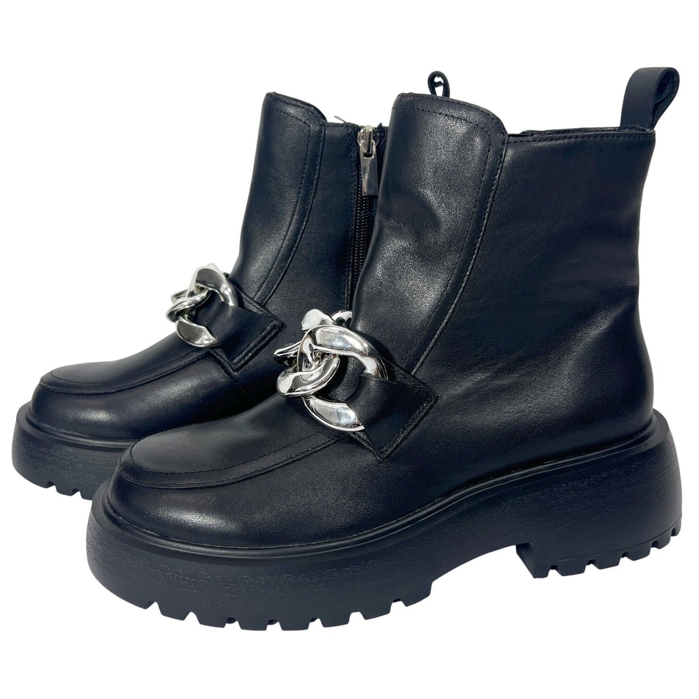 Steve Madden Cleo Ankle Boots 7 M Chunky Lug Sole Whimsigoth Grunge Punk Biker